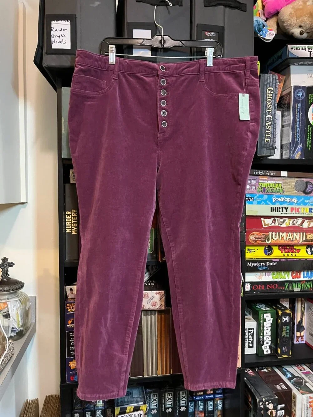 Anthropologie Pilcro Mulberry High Rise Skinny Corduroy Pants 22W NWT - Picture 4 of 9